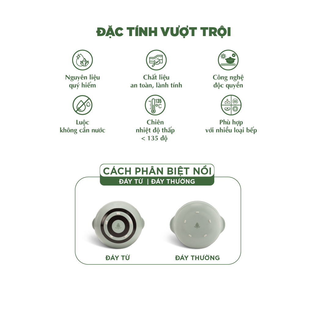 Nồi dưỡng sinh Vesta (Nồi tròn cao) 1.2 L + nắp (CK) - Màu Xám 2