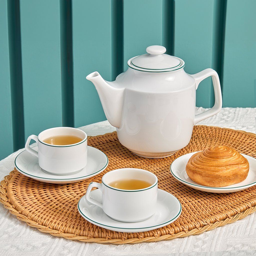 Bộ trà Jasmine Chỉ Xanh Lá