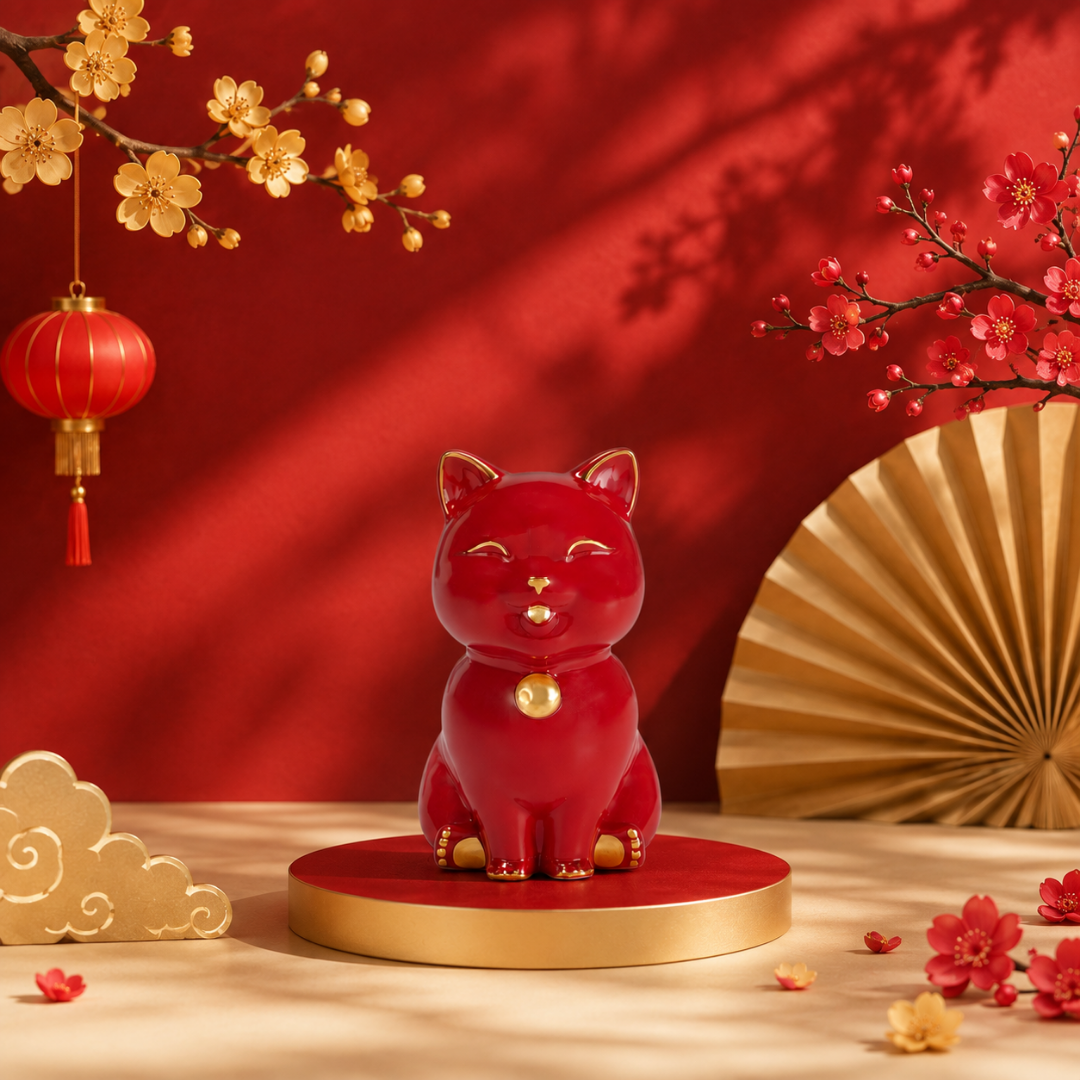 Mèo Vạn Phúc - Màu Đỏ
