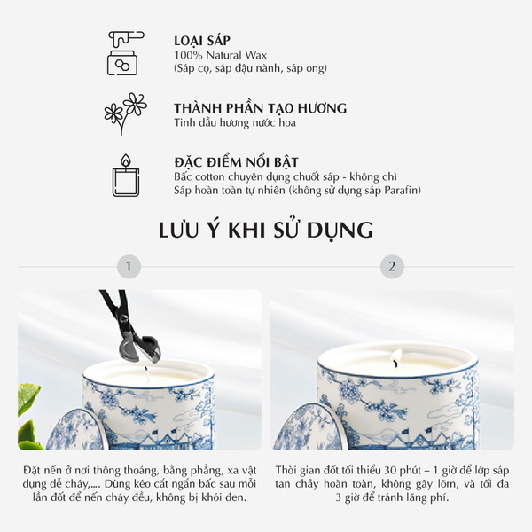 Nến thơm (K2) - Hương Thu - Màu Nâu