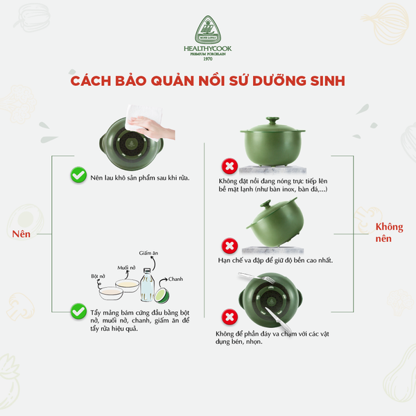 Nồi dưỡng sinh Vesta (Nồi tròn cao) 1.2 L + nắp (CK) - Xanh Rêu