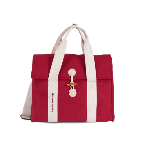  Túi vải Canvas 24 x 17.5 x 27 cm - Hồng 