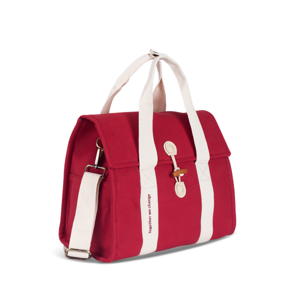 Túi vải Canvas 24 x 17.5 x 27 cm - Hồng