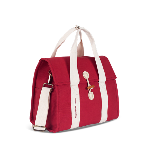  Túi vải Canvas 24 x 17.5 x 27 cm - Hồng 