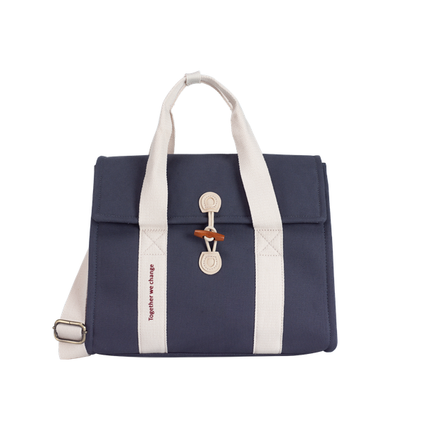 Túi vải Canvas 24 x 17.5 x 27 cm - Xanh xám