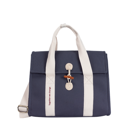  Túi vải Canvas 24 x 17.5 x 27 cm - Xanh xám 