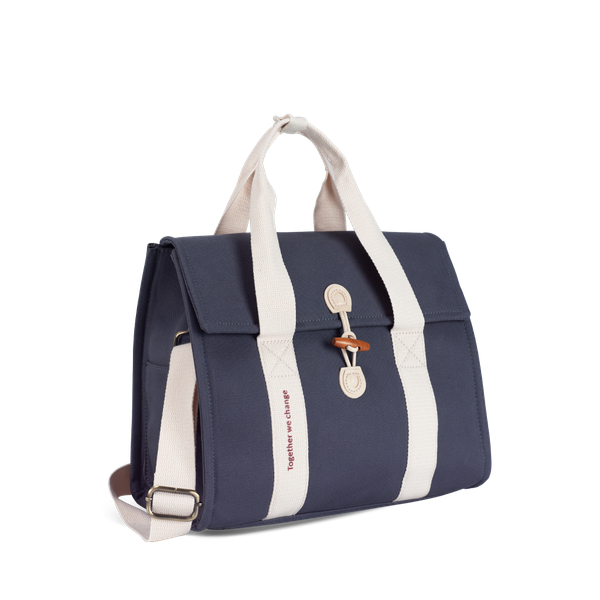 Túi vải Canvas 24 x 17.5 x 27 cm - Xanh xám