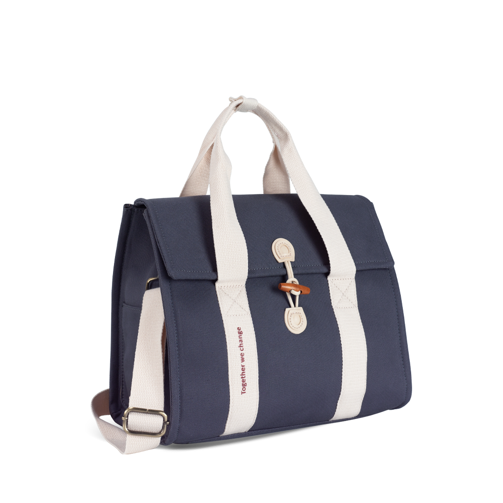 Túi vải Canvas 24 x 17.5 x 27 cm - Xanh xám