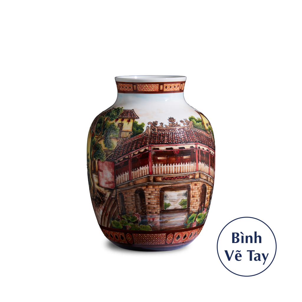 Bình hoa 26 cm - Phong Cảnh - Bình Hoa - Trang trí