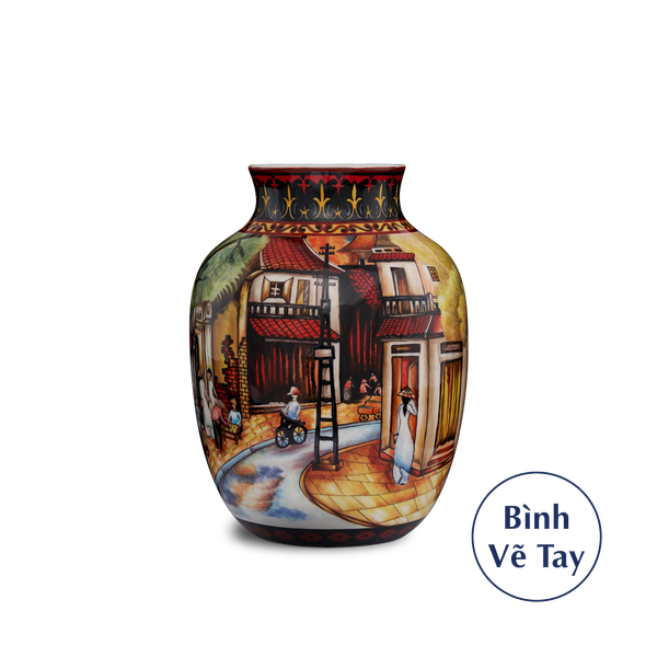 Bình hoa 26 cm - Duyên Quê - Bình Hoa - Trang trí