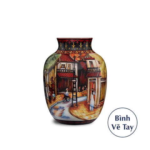  Bình hoa 26 cm - Duyên Quê - Bình Hoa - Trang trí 