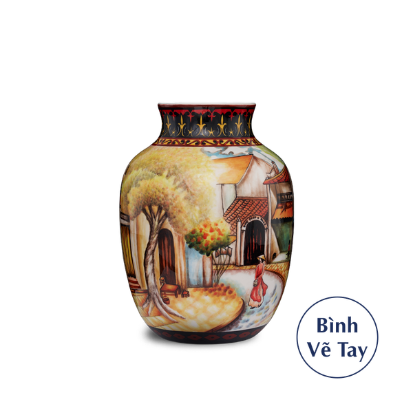 Bình hoa 26 cm - Duyên Quê - Bình Hoa - Trang trí