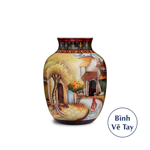  Bình hoa 26 cm - Duyên Quê - Bình Hoa - Trang trí 