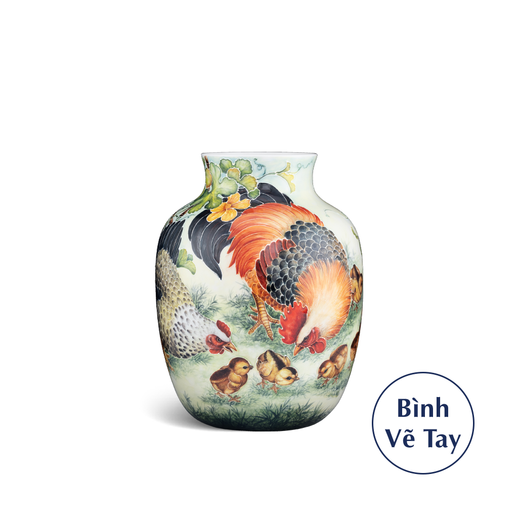 Bình hoa 26 cm - Đàn Gà