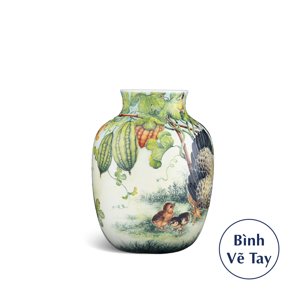 Bình hoa 26 cm - Đàn Gà