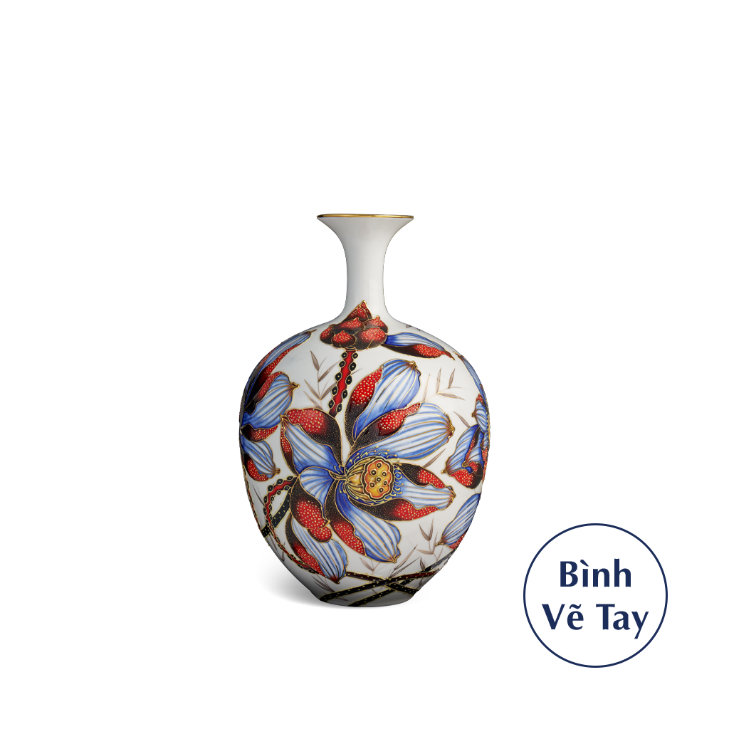 Bình hoa 30 cm - Hoa Sen - Bình Hoa - Trang trí