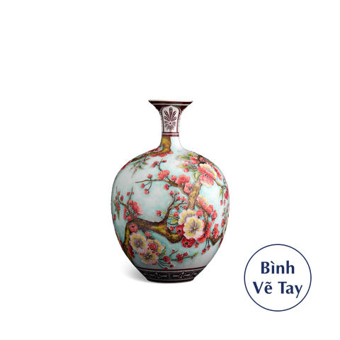  Bình hoa 30 cm - Hoa Đào - Bình Hoa - Trang trí 