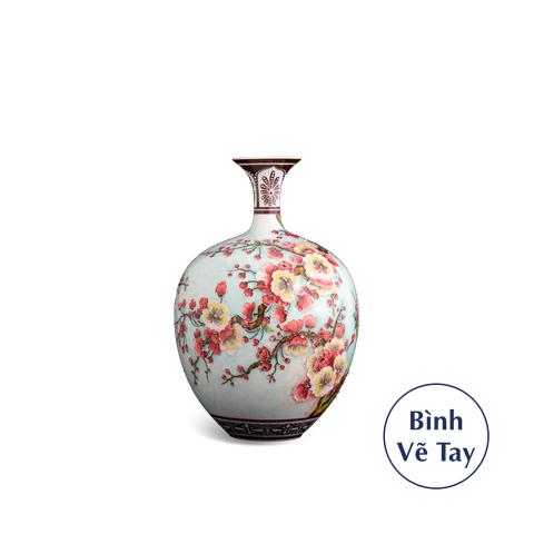  Bình hoa 30 cm - Hoa Đào - Bình Hoa - Trang trí 