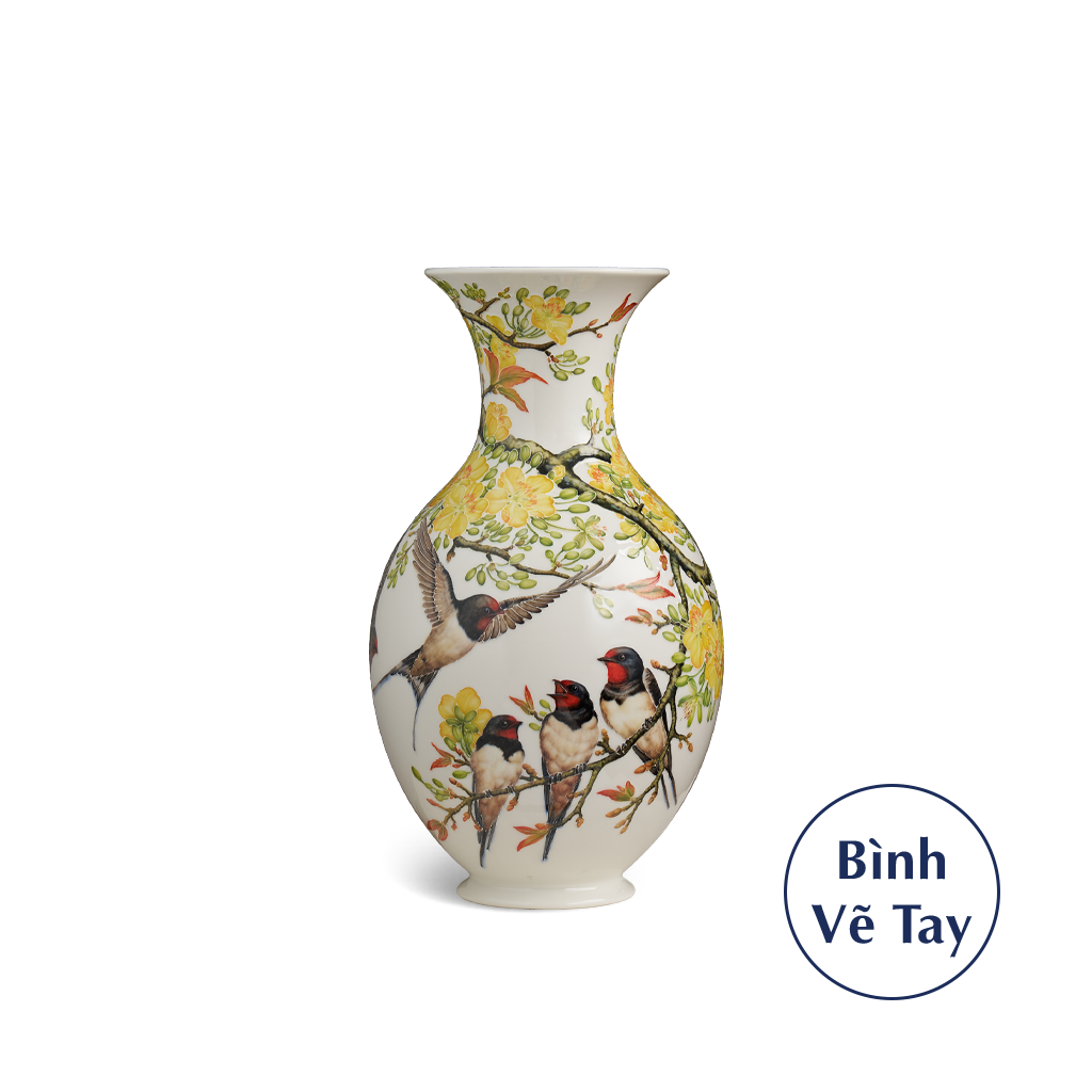 Bình hoa 35 cm - Xuân về