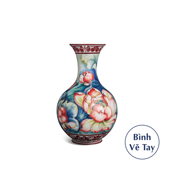 Bình hoa 36 cm - Sen Đỏ