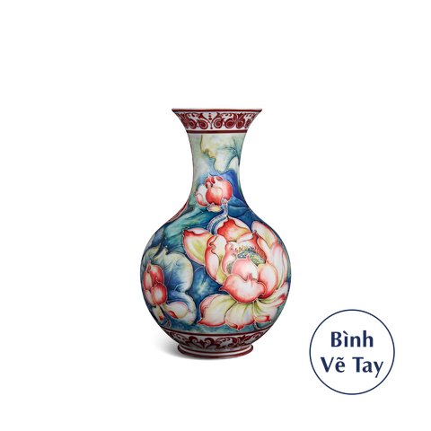  Bình hoa 36 cm - Sen Đỏ 