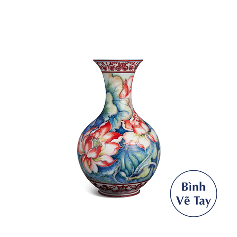  Bình hoa 36 cm - Sen Đỏ 
