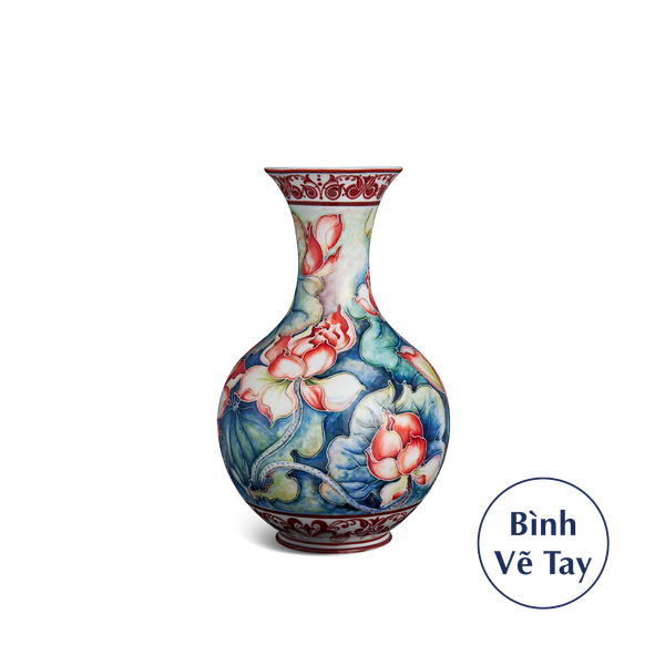 Bình hoa 36 cm - Sen Đỏ