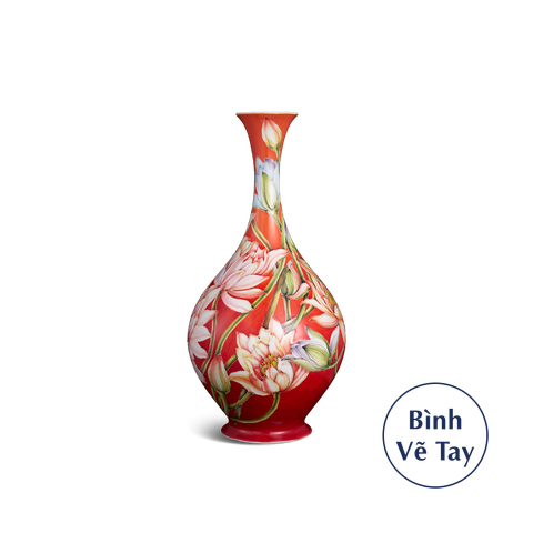  Bình hoa 40 cm - Hoa Súng 