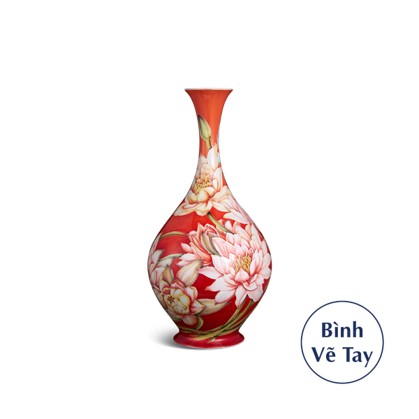 Bình hoa 40 cm - Hoa Súng