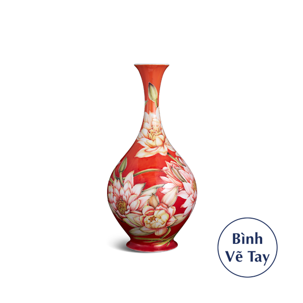 Bình hoa 40 cm - Hoa Súng