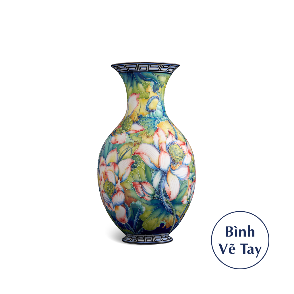 Bình Hoa Hoa Sen 41cm