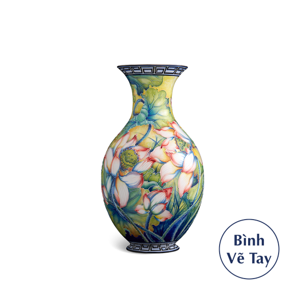 Bình hoa 41 cm - Hoa Sen - Bình Hoa - Trang Trí