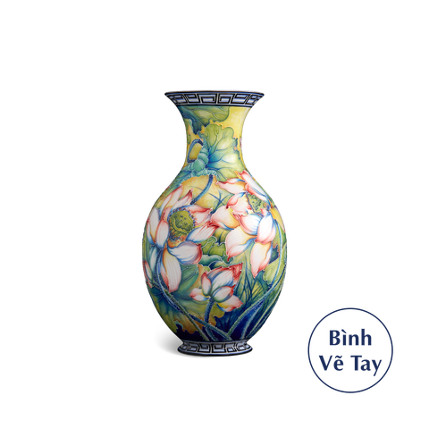  Bình hoa 41 cm - Hoa Sen - Bình Hoa - Trang Trí 