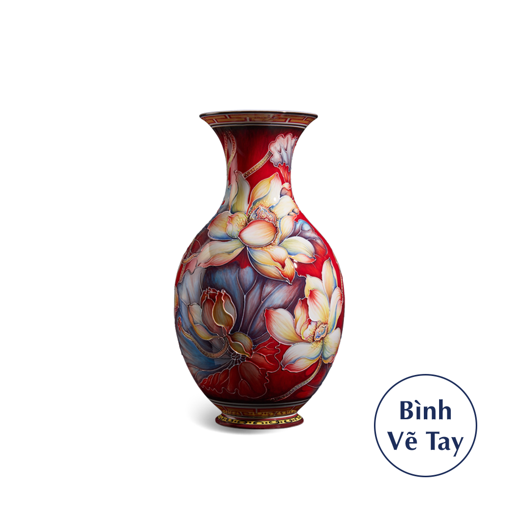 Bình Hoa Sắc Màu 41cm