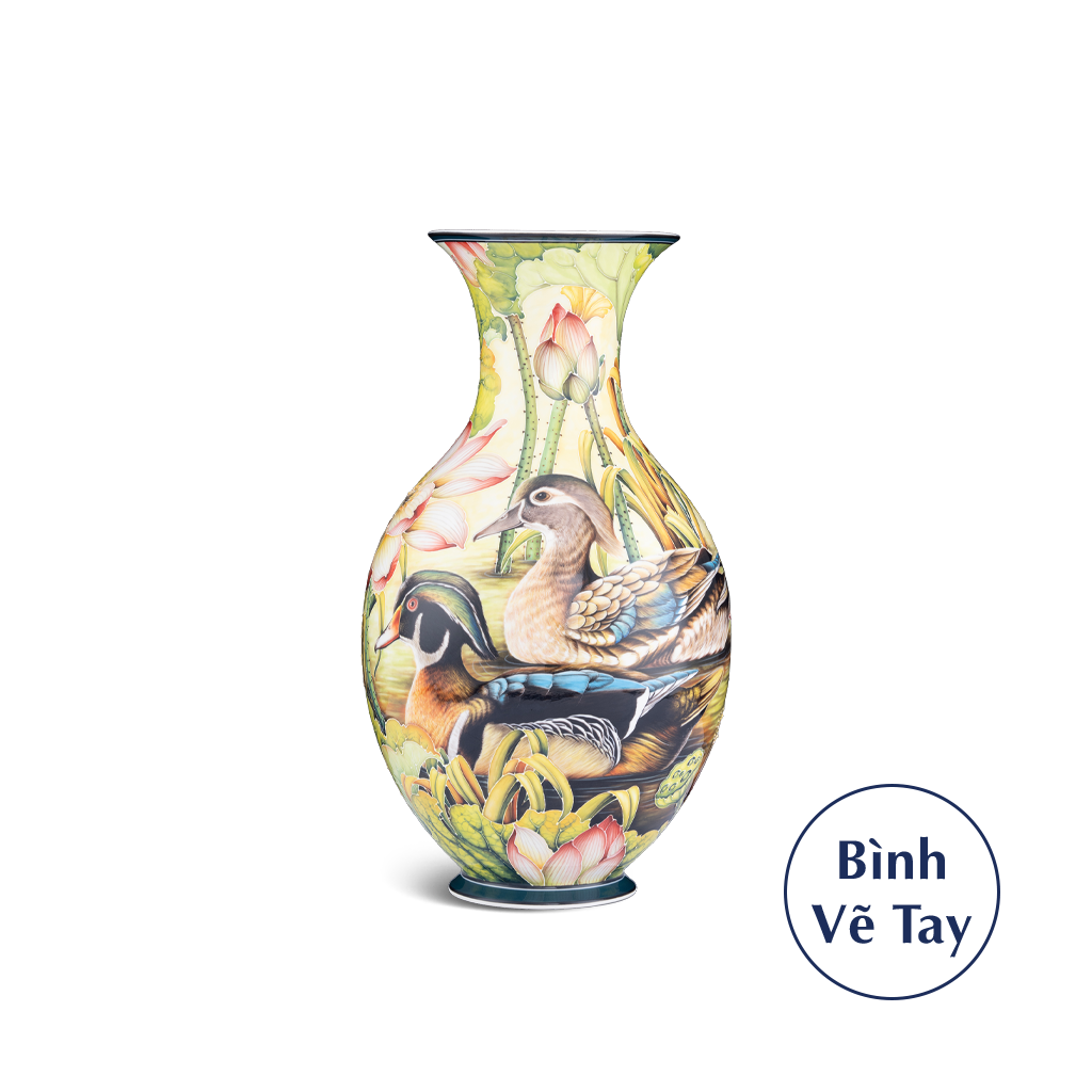 Bình hoa 41 cm - Sen Uyên Ương