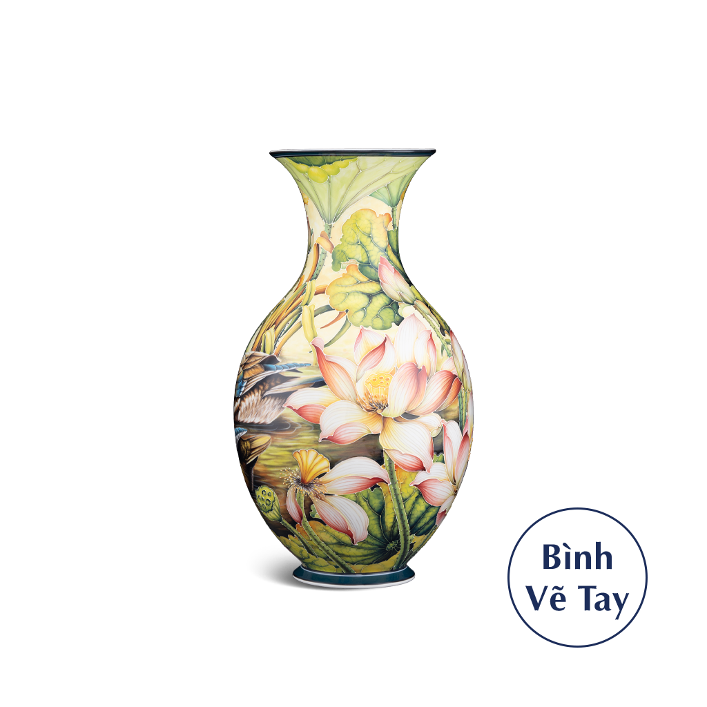 Bình hoa 41 cm - Sen Uyên Ương