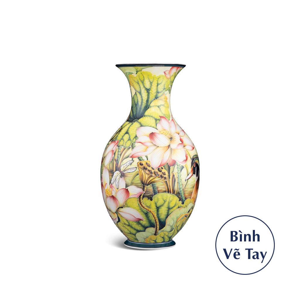 Bình hoa 41 cm - Sen Uyên Ương
