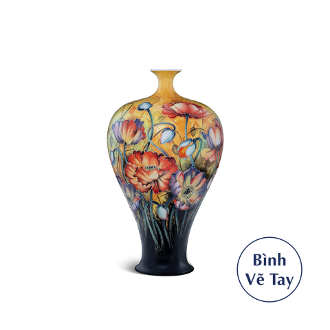  Bình hoa 41 cm - Hoa Anh Túc 