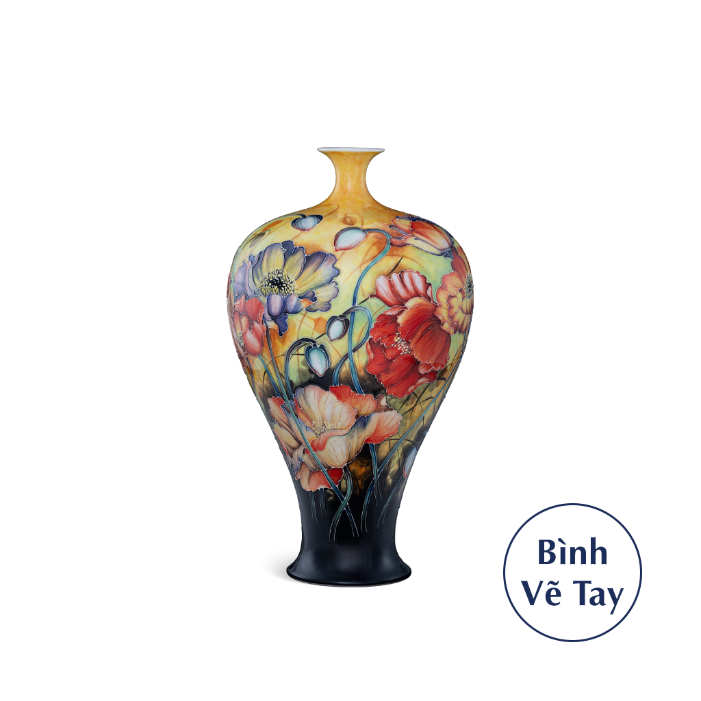 Bình hoa 41 cm - Bình Hoa - Anh Túc - Trang trí