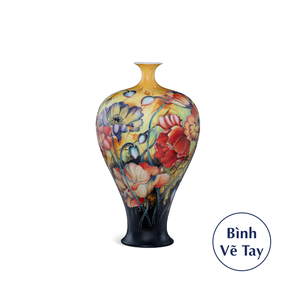 Bình hoa 41 cm - Bình Hoa - Anh Túc - Trang trí