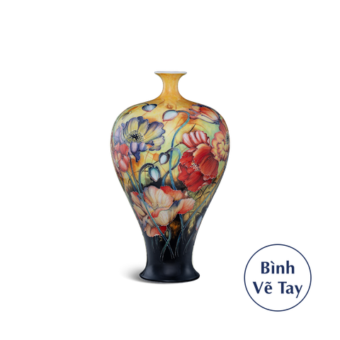  Bình hoa 41 cm - Hoa Anh Túc 