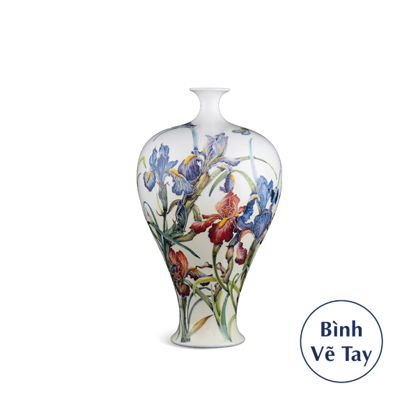 Bình hoa 41 cm - Hoa Diên Vĩ - Bình Hoa - Trang Trí