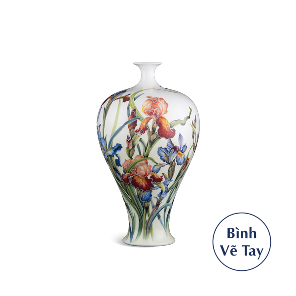 Bình hoa 41 cm - Hoa Diên Vĩ - Bình Hoa - Trang Trí