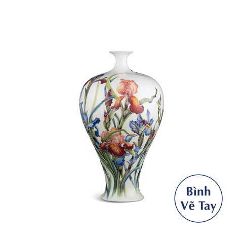  Bình hoa 41 cm - Hoa Diên Vĩ - Bình Hoa - Trang Trí 