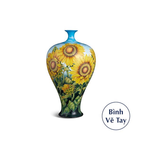 Bình hoa 41 cm - Hoa Hướng Dương