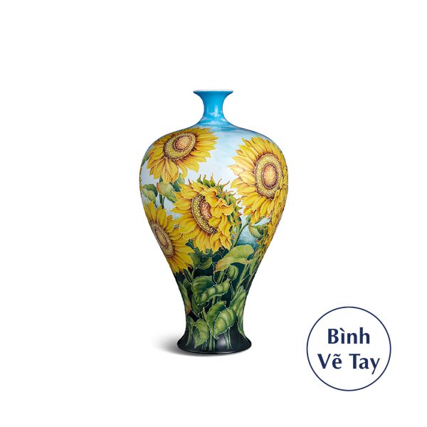 Bình hoa 41 cm - Hoa Hướng Dương