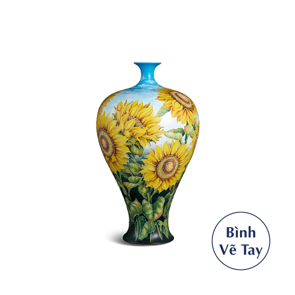 Bình hoa 41 cm - Hoa Hướng Dương