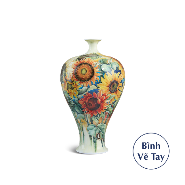 Bình hoa 41 cm - Hoa Hướng Dương