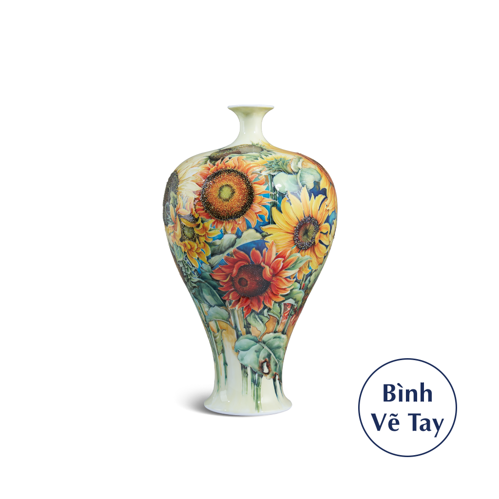Bình hoa 41 cm - Hoa Hướng Dương