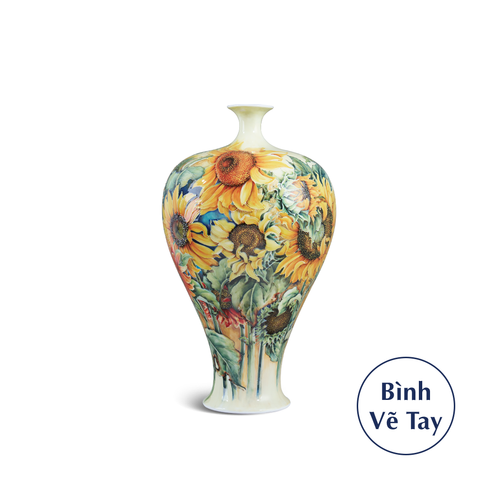 Bình hoa 41 cm - Hoa Hướng Dương